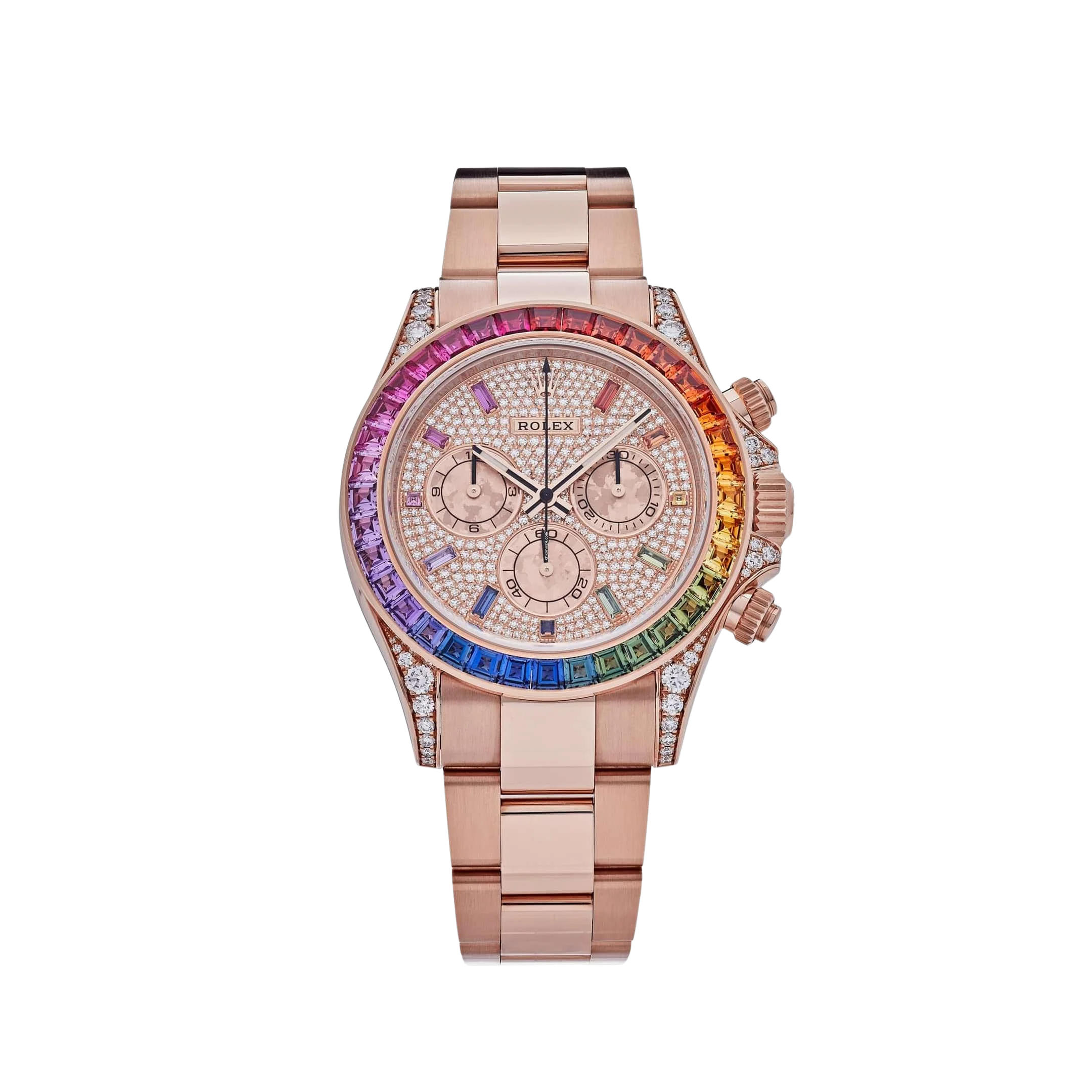 Luxury Rolex Rainbow Daytona Watch